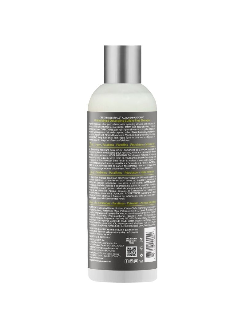 Almond & Avocado Moisturizing & Detangling Sulfate-Free Shampoo