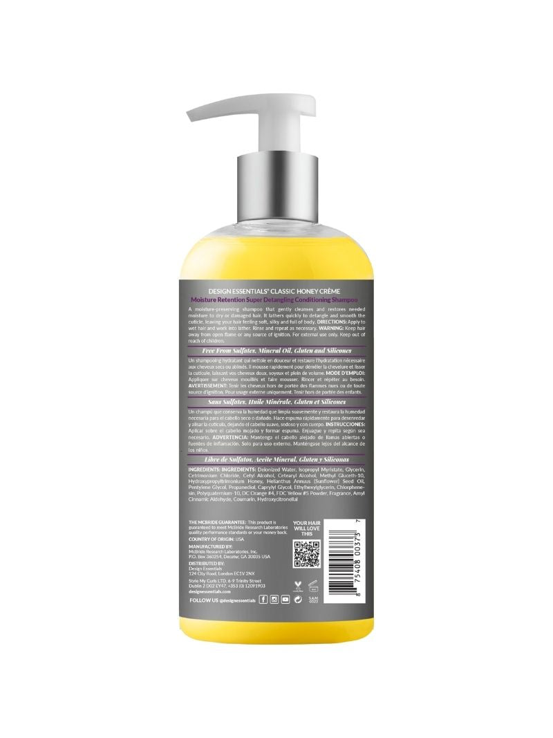 Honey Creme Moisture Retention Super Detangling Conditioning Shampoo